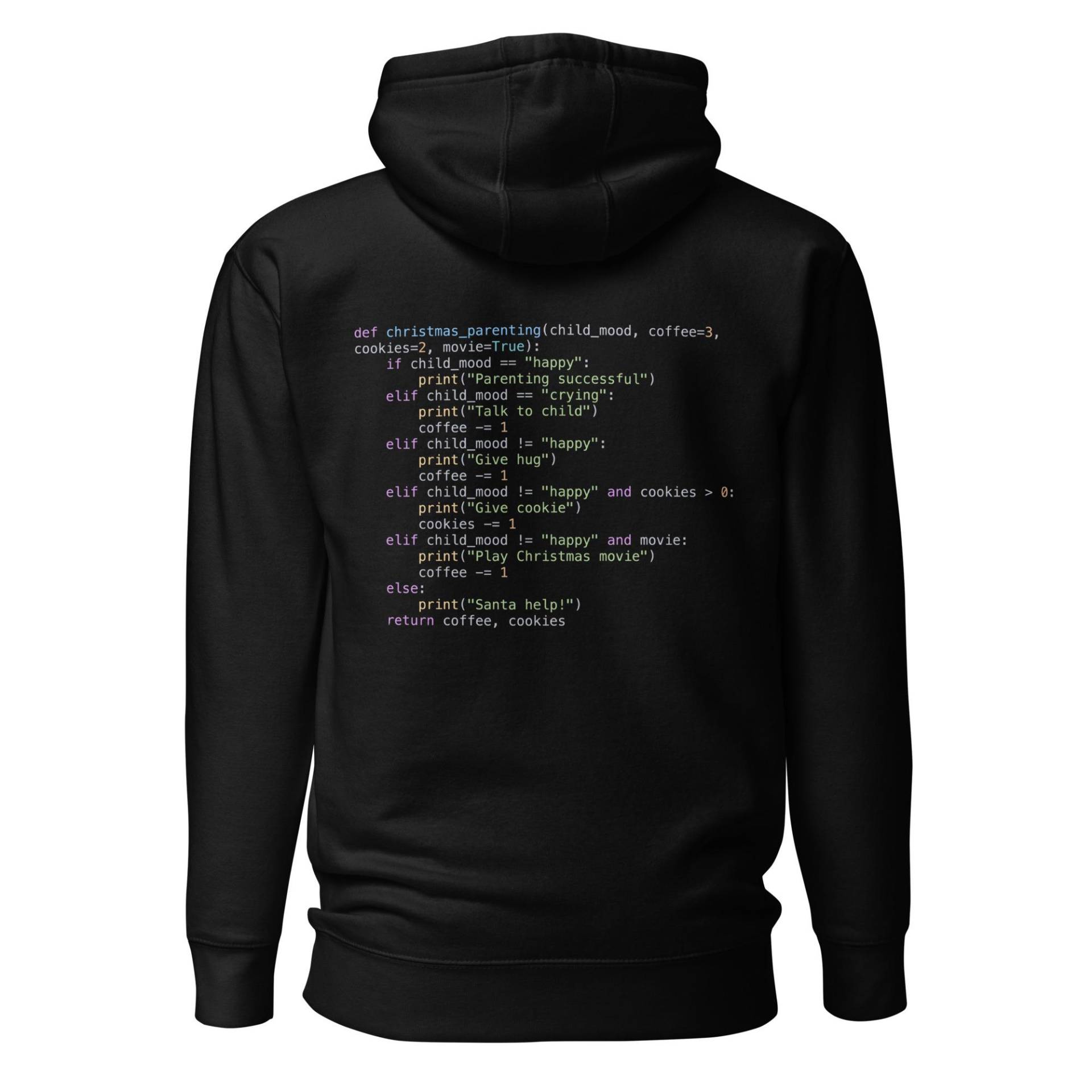 Urlaub Weihnachten Elternschaft Code Unisex Hoodie - Lustiger Für Kaffeeeltern & Programmierer, Geschenk Familie, Freunde, Cocokers von whimsyladen