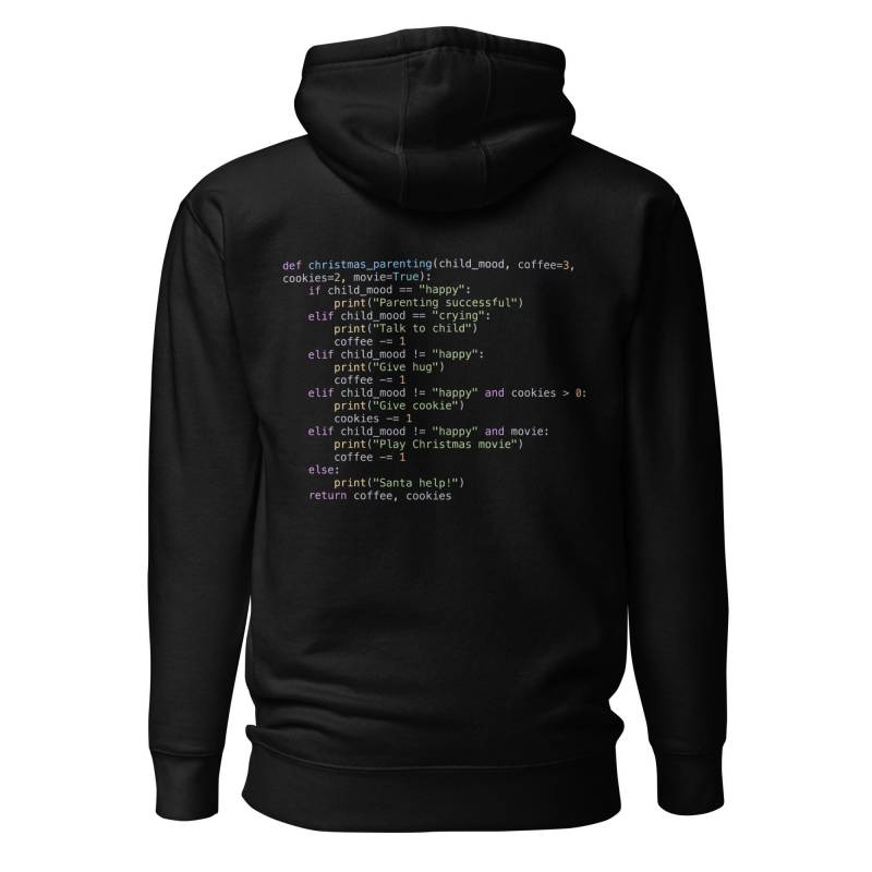 Urlaub Weihnachten Elternschaft Code Unisex Hoodie - Lustiger Für Kaffeeeltern & Programmierer, Geschenk Familie, Freunde, Cocokers von whimsyladen