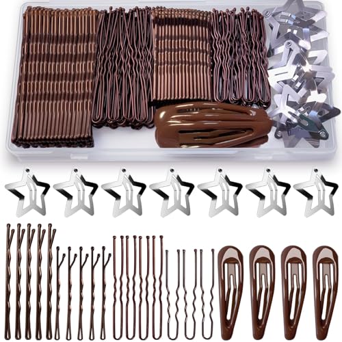 whisrvival Haarnadeln, Haarnadeln, Haarnadeln für Frauen, Haarnadeln für Dutt, braunes Haar, 5,1 cm, 7 cm, U-förmige Nadeln, 5,1 cm, 6 cm, Schnappstern-Haarspangen, Haarnadel-Zubehör für Frauen whisrvival Haarnadeln, Haarnadeln, Haarnadeln für Frauen, Haarnadeln für Dutt, braunes Haar, 5,1 cm, 7 cm, U-förmige Nadeln, 5,1 cm, 6 cm, Schnappstern-Haarspangen, Haarnadel-Zubehör für Frauen von whisrvival