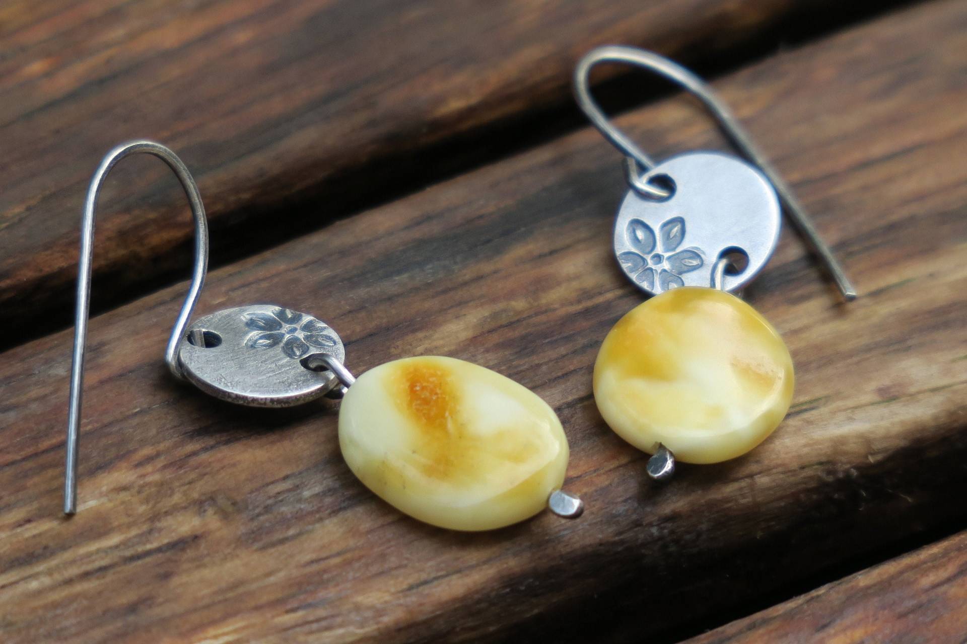 Milchige Bernstein Ohrringe Sterling Silber Schmuck Handgemachte Milchige Bernstein Ohrringe Sterling Silber Schmuck Handgemachte von whiteamberstudio