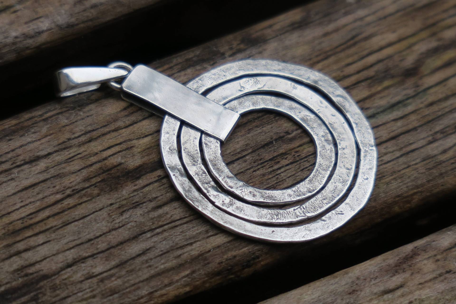 sterling Silber Schmuck Kreis Halskette Anhänger sterling Silber Schmuck Kreis Halskette Anhänger von whiteamberstudio