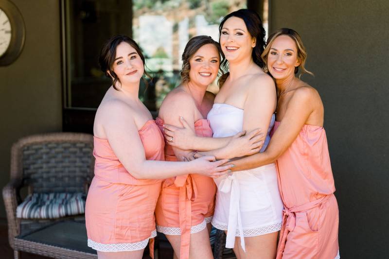 Baumwolle Brautjungfer Romper Brautparty Bevor Sie Outfit Fertig von whiteorchidsstore