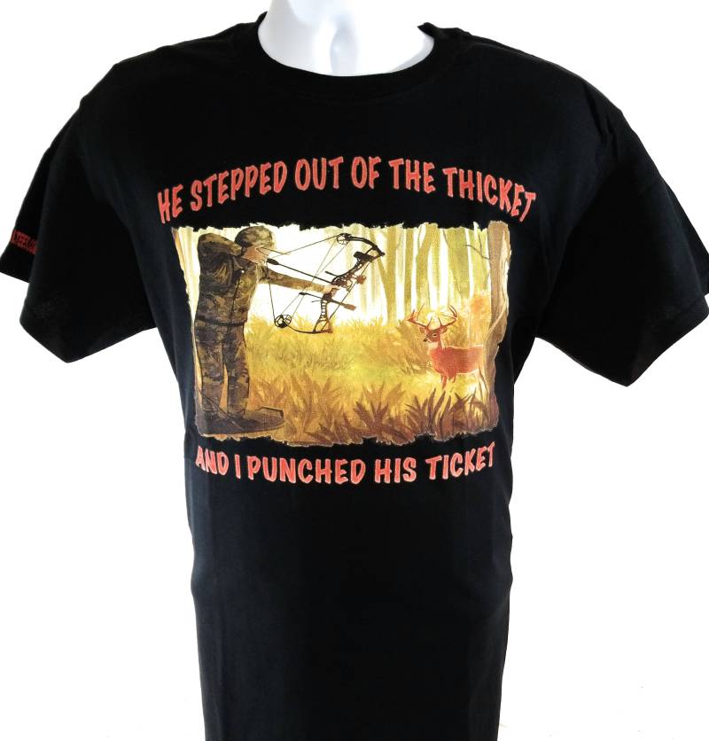 Weißwedelhirsch Tees Lustige Jagd T-Shirt Trat Er Aus Dem Dickicht Und Ich Schlug Sein Ticket Weißwedelhirsch Tees Lustige Jagd T-Shirt Trat Er Aus Dem Dickicht Und Ich Schlug Sein Ticket von whitetailtees