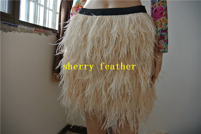 40cm Länge Straußenfeder Rock Elfenbein Creme Weiß Schwarz Grün Lila Königsblau Türkis Für Tanzkleidung von wholesalefeather