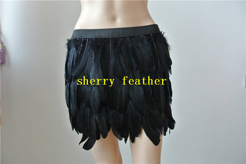 Schwarz Orange Weiß Rot Pink Lila Gelb Royal Blau Grün Hüfte Türkis Länge Federrock Für Tanzbekleidung Halloween Party von wholesalefeather