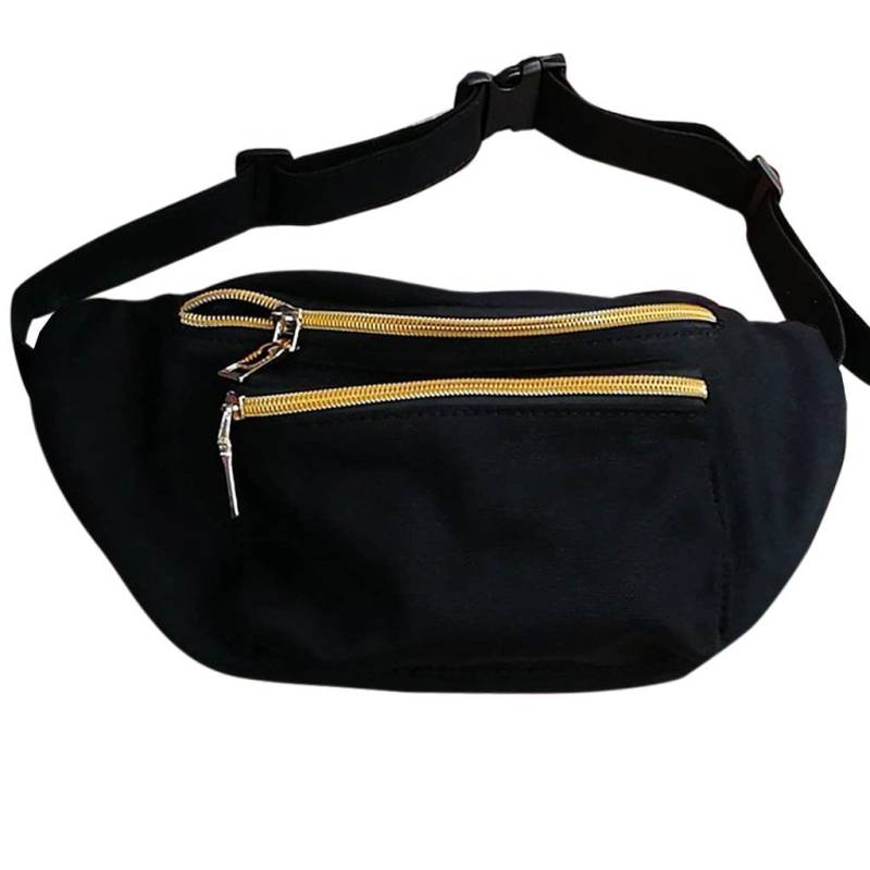 Bauchtaschen Für Frauen | Schwarze Bauchtasche Schwarz Und Gold Canvas Frau Bauchtaschen Für Frauen | Schwarze Bauchtasche Schwarz Und Gold Canvas Frau von whosyourfanny