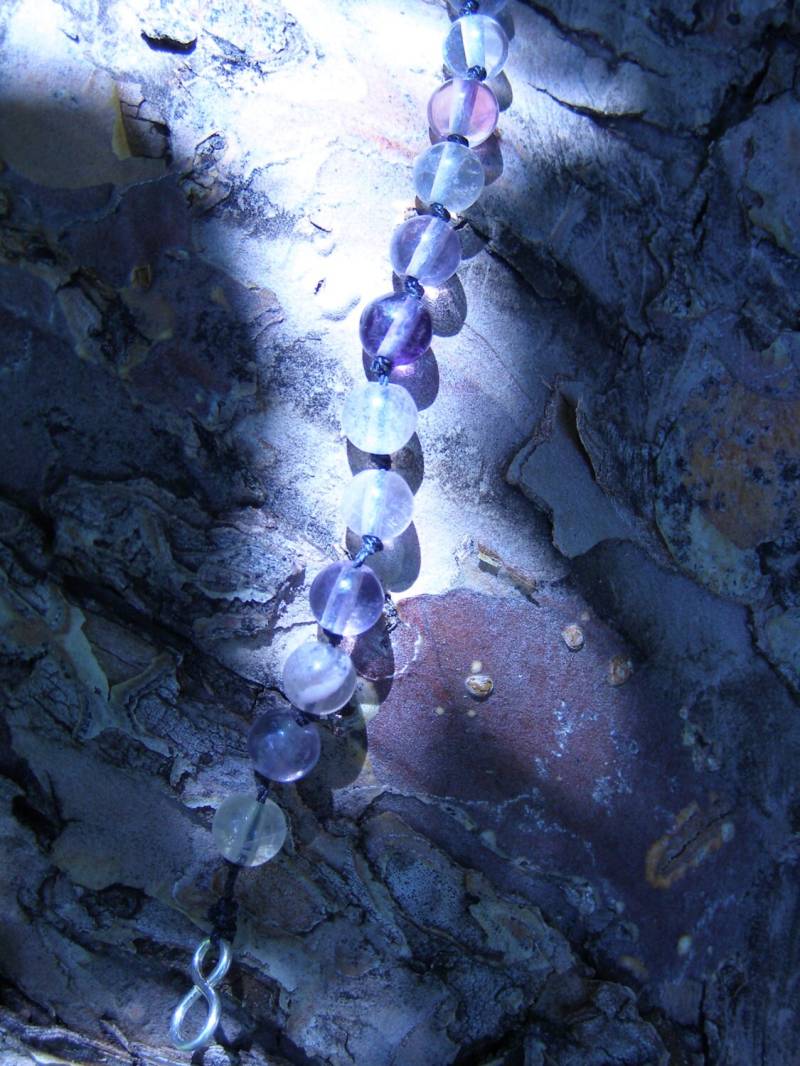 Regenbogen Fluorit Verknotete Armband Regenbogen Fluorit Verknotete Armband von wibis