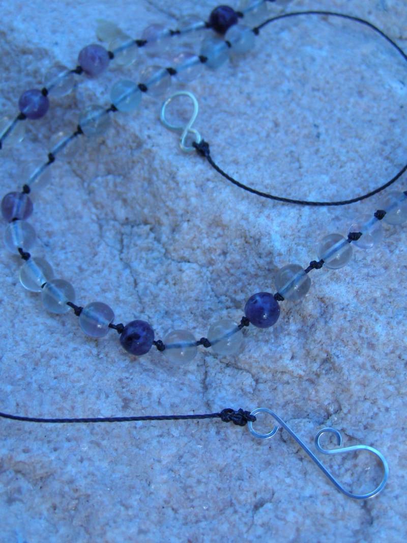 Verknotete Fluorit Halskette von wibis