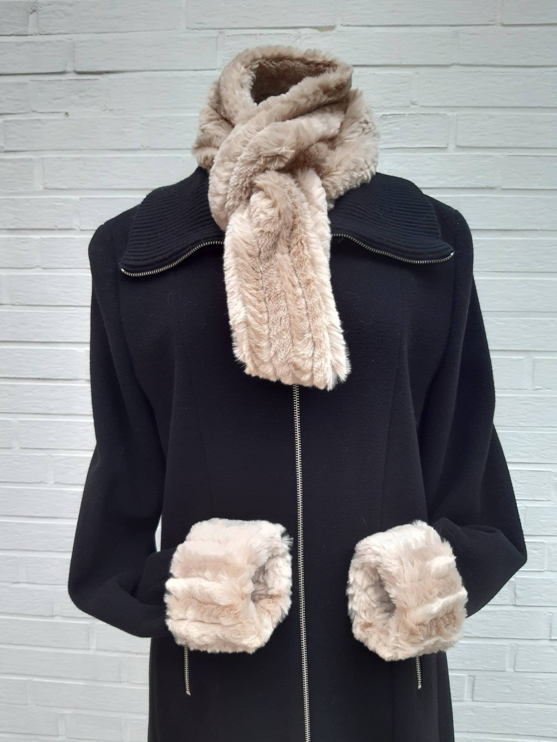 Set/Schal Damen/Plus Stulpen/Pelzschal Fake Fur/Kunstpelz Schal/Schal Aus Kunstfell/Set Mit Passenden Stulpen von wieeseuchgefellt