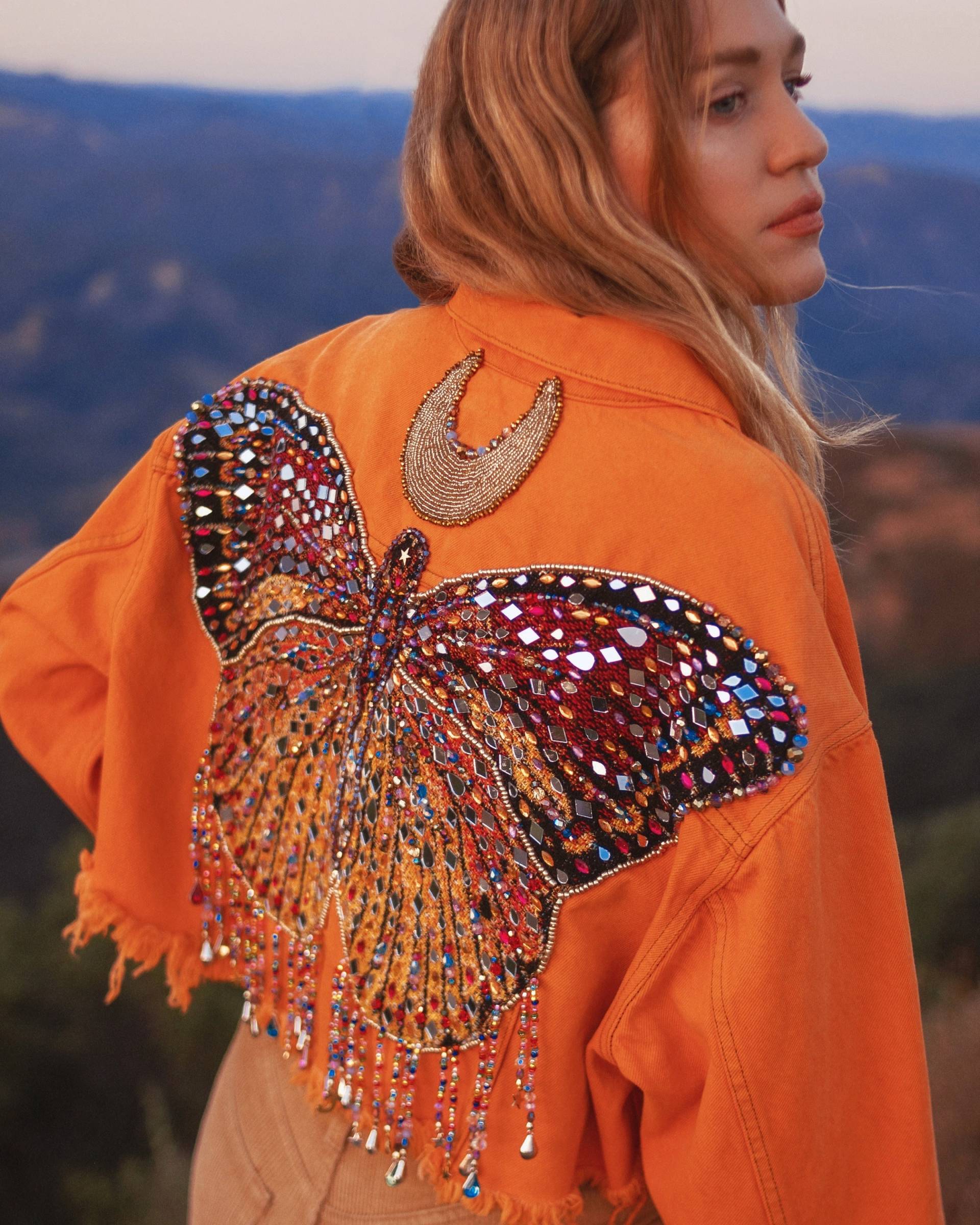Bloom Butterfly Jacke - Upcycled Made To Order Bloom Butterfly Jacke - Upcycled Made To Order von wildandfreejewelry