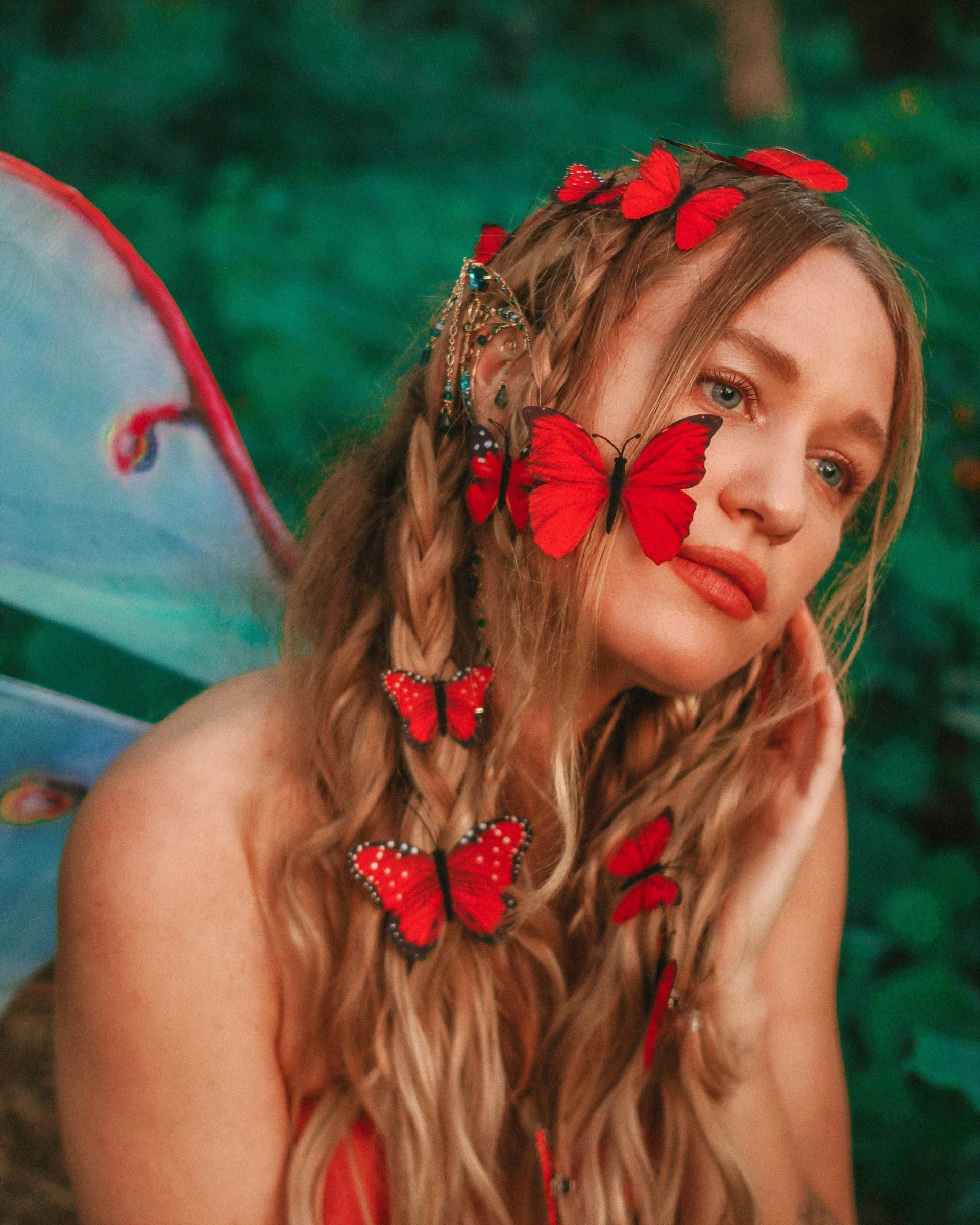 Farn Gully Schmetterling Haarspangen Im Verzauberten Waldstil Farn Gully Schmetterling Haarspangen Im Verzauberten Waldstil von wildandfreejewelry