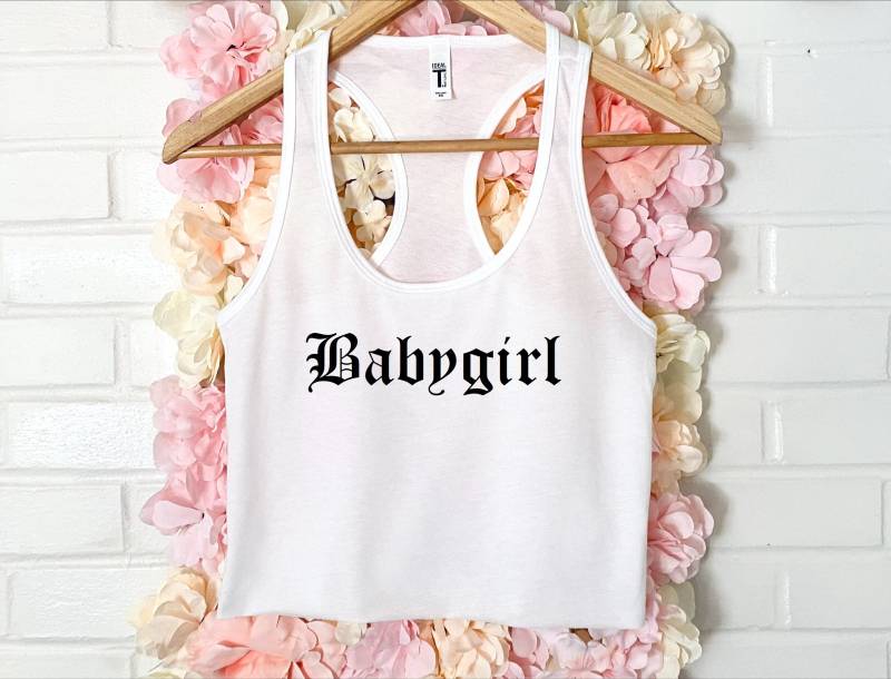 Baby Mädchen Crop Tank Xs-2Xl von wildblacksheep