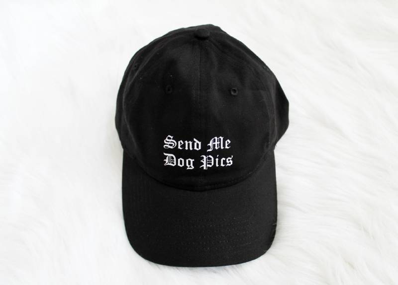 Senden Sie Mir Hundepic-Baseballmütze Senden Sie Mir Hundepic-Baseballmütze von wildblacksheep