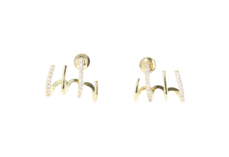 wildbloomdesign Ohrring-Set Ohrringe Ohrschmuck mit Glitzersteinchen Gold oder Silber von wildbloomdesign
