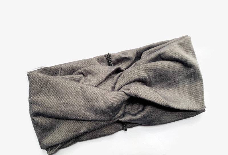 Anthrazit Turban Haarband von wildjuniper
