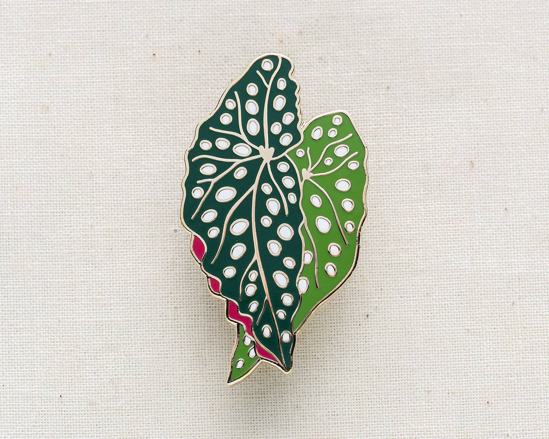 Begonie Pflanze Emaille Pin Begonie Pflanze Emaille Pin von wildship