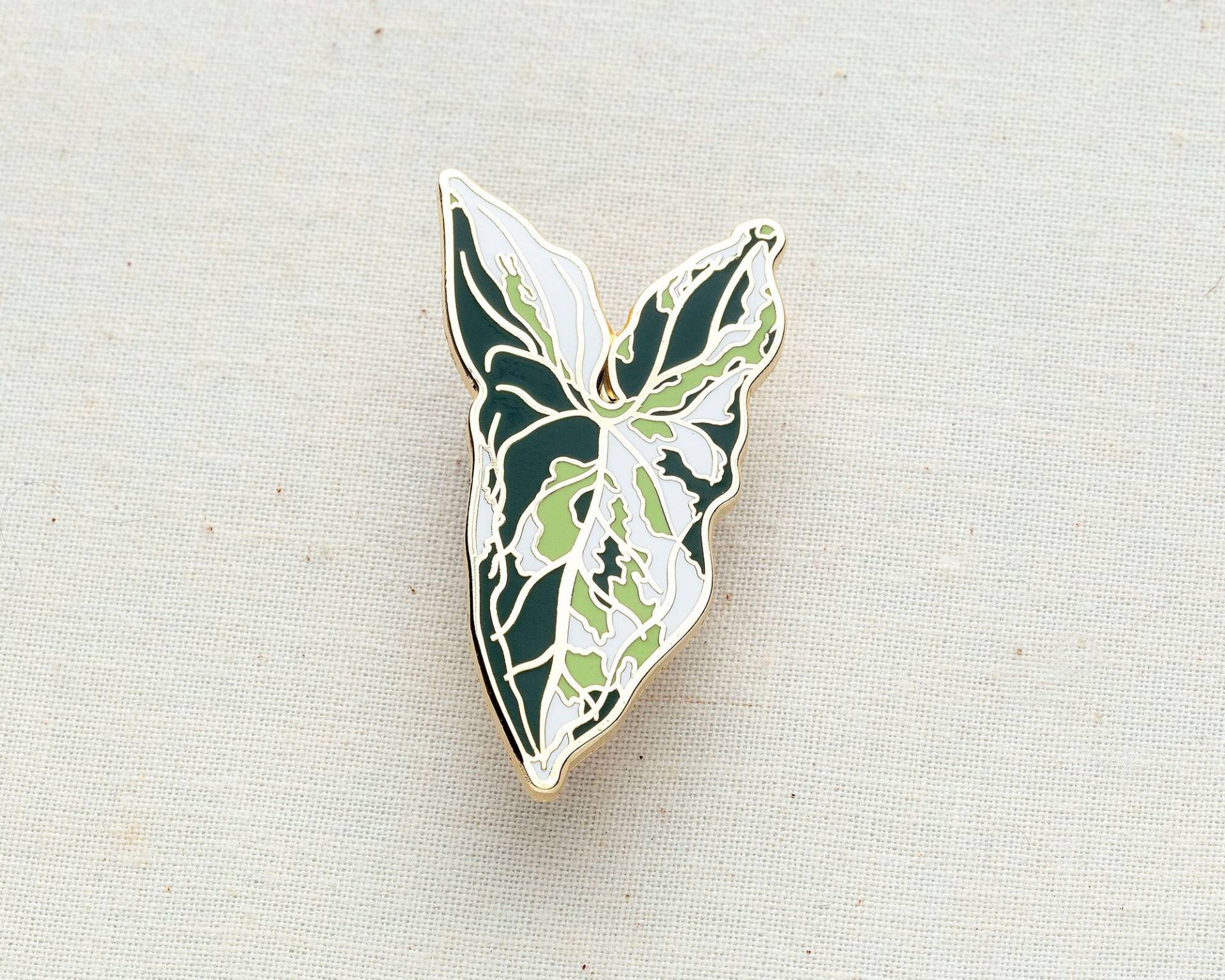 Syngonium Albo Emaille Pin Syngonium Albo Emaille Pin von wildship