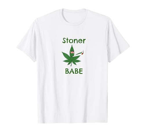 Stoner Freundin - Valentinstag Weed Cannabis Mädchen 420 T-Shirt von wilkdesigns