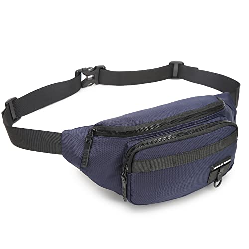 willikiva Gürteltasche für Damen, modische Bauchtasche für Männer, Workout, Geldgürtel, Radfahren, Blau, Einheitsgröße von willikiva