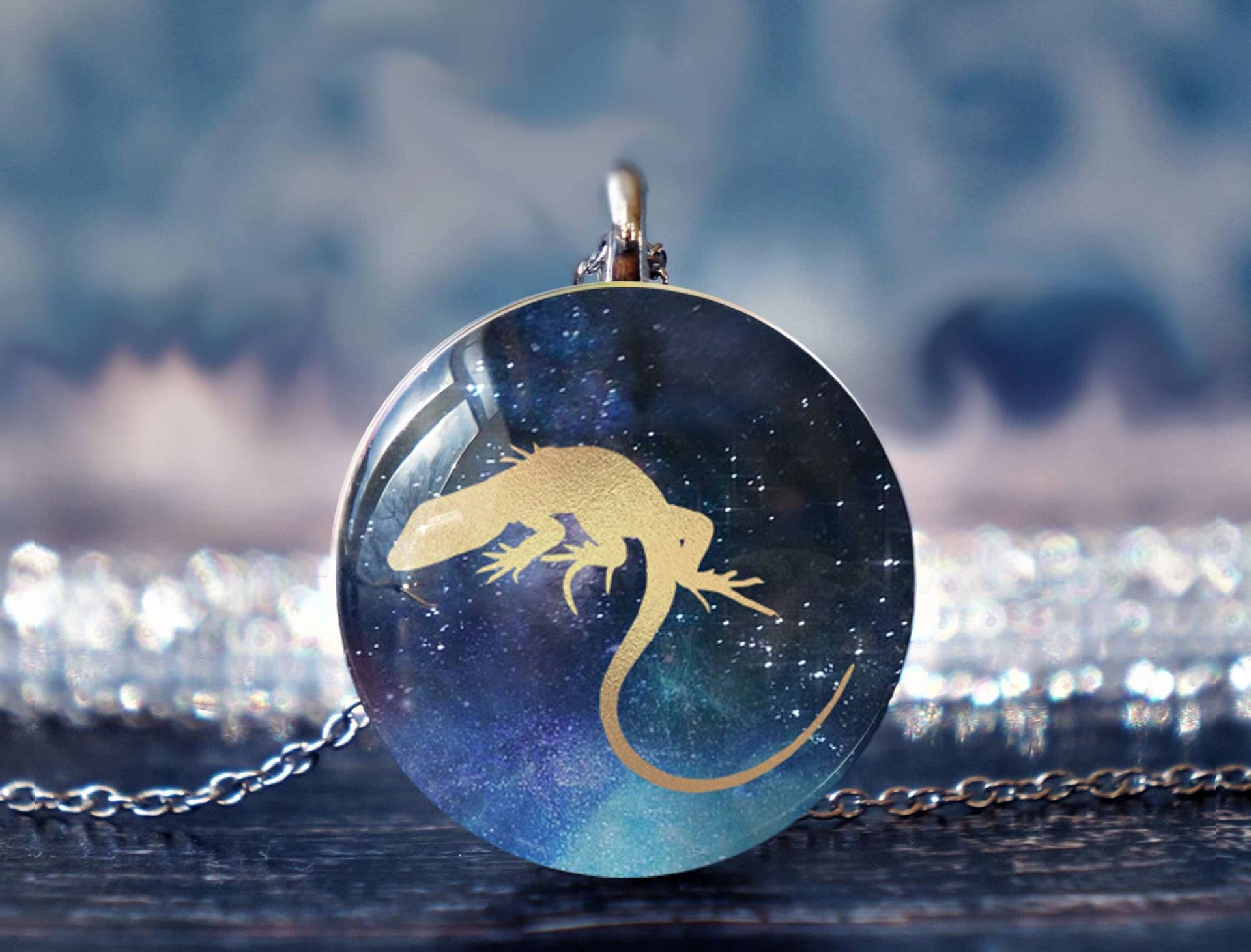 Eidechse Schmuck , Gecko Halskette Anhänger Reptilien von willowtail