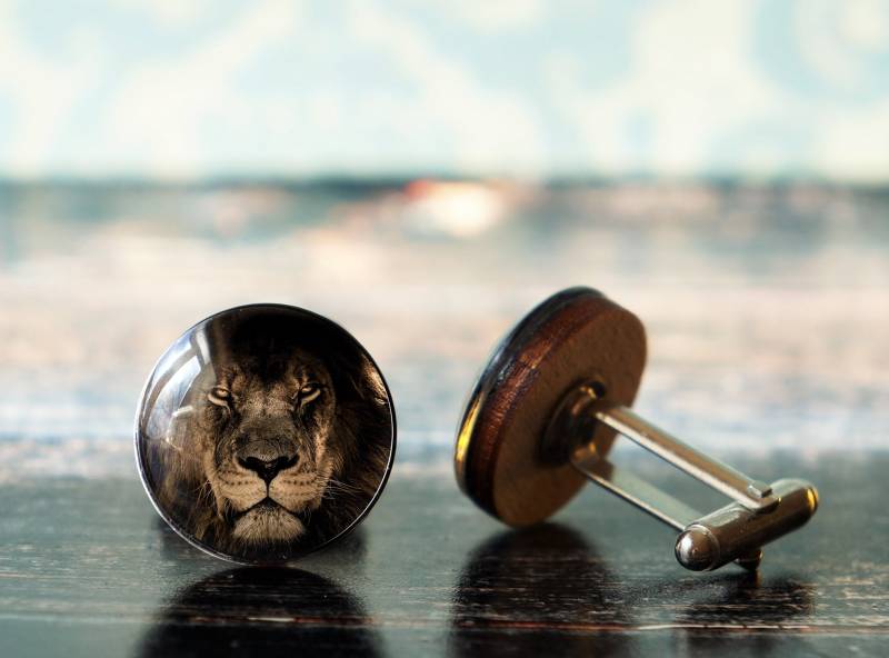 Löwe Manschettenknöpfe, Geschenke, Tier Geschenk Für Ihn von willowtail