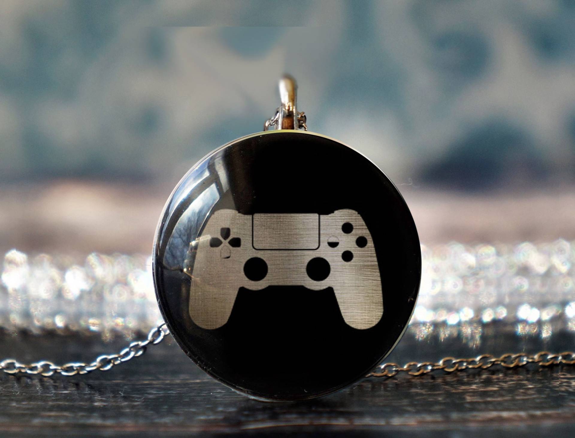 Videospiel Halskette , Gamer Schmuck Geschenk Nerd Geschenke Geek Anhänger von willowtail