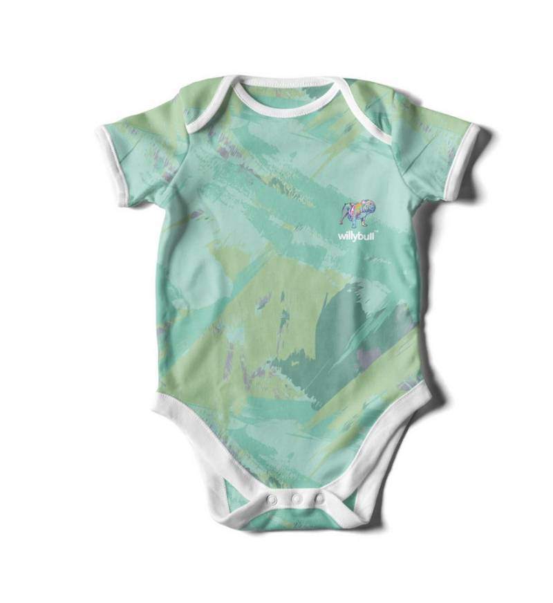willybull Kurzarmbody Sommer Kurzarm-Body 'Beach aus Bambus mit Druckknöpfen im Schritt und niedlichem Print willybull Kurzarmbody Sommer Kurzarm-Body 'Beach aus Bambus mit Druckknöpfen im Schritt und niedlichem Print von willybull