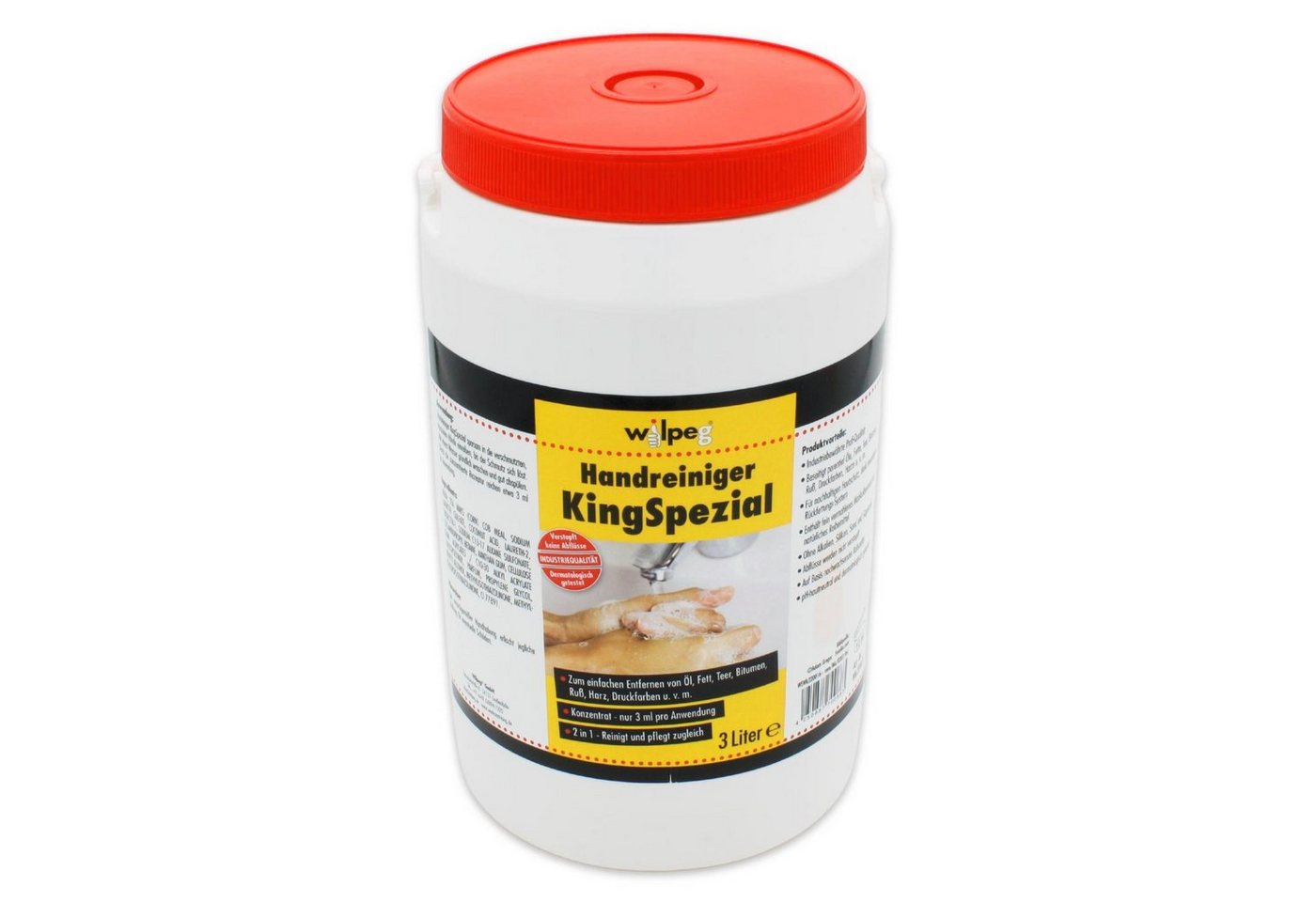 wilpeg® Handcreme Handreiniger KingSpezial 3 Liter - Handwaschpaste reinigend & pflegend von wilpeg®