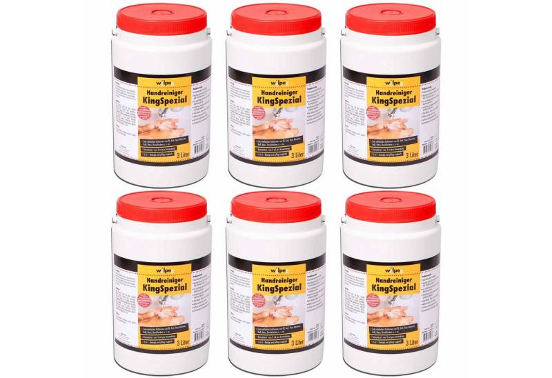 wilpeg® Handcreme "KingSpezial" Handreiniger Seife Waschpaste Handwaschpaste 3L, 6 Stück von wilpeg®