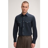 Baumwoll-Hemd Leone in Navy von windsor.