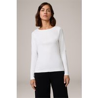 Baumwoll-Interlock-Langarm-Shirt in Weiß Baumwoll-Interlock-Langarm-Shirt in Weiß von windsor.