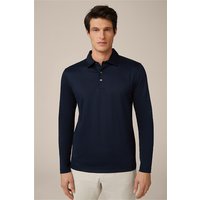 Baumwoll-Langarm-Polo Gabriello in Navy von windsor.