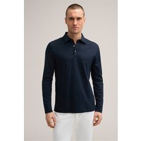 Baumwoll-Langarm-Polo Gabriello in Navy Baumwoll-Langarm-Polo Gabriello in Navy von windsor.
