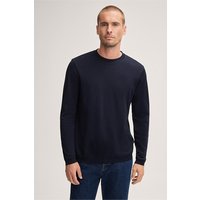 Baumwoll-Langarm-Shirt Frido in Navy von windsor.