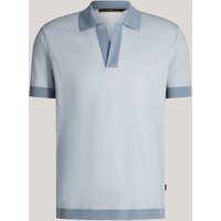 Baumwoll-Polo-Shirt Florito in Hellblau meliert von windsor.