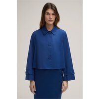 Baumwollstretch-Blazer-Jacke mit Umlegekragen in Blau Baumwollstretch-Blazer-Jacke mit Umlegekragen in Blau von windsor.
