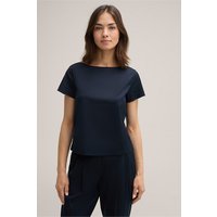 Baumwollstretch-Bluse in Navy von windsor.