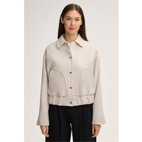 Brushed-Wollmix-Blouson-Jacke in Ecru von windsor.