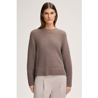 Cashmere-Pullover mit Struktur in Braun von windsor.