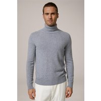 Cashmere-Rollkragen-Pullover Cashmono in Hellgrau meliert von windsor.