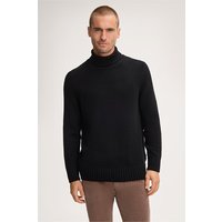 Cashmere-Strick-Rollkragen-Pullover Ecosio in Schwarz von windsor.