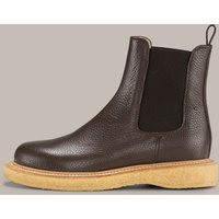Chelsea Boot aus Kalbnappaleder in Anthrazit-Braun by Unützer von windsor.
