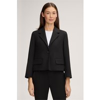 Crêpe-Blazer-Jacke in Schwarz von windsor.
