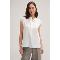 Crepe-Blusen-Top ohne Arm in Ecru Crepe-Blusen-Top ohne Arm in Ecru von windsor.