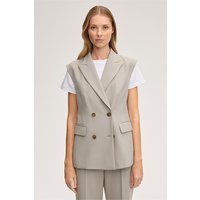 Crepe-Doppelreiher-Weste in Beige von windsor.