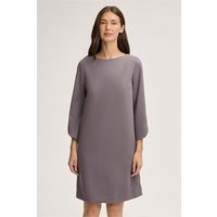 Crêpe-Eggshape-Kleid mit U-Boot Kragen in Grau von windsor.