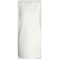 Crepe-Etui-Kleid ärmelos in Ecru von windsor.