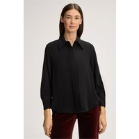 Crêpe-Hemdbluse in Schwarz von windsor.