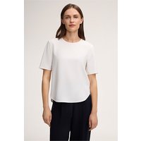 Crepe-Kurzarm-Bluse in Ecru von windsor.