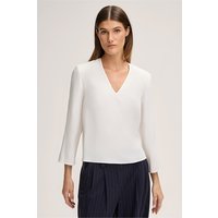 Crepe-Langarm-Bluse in Ecru Crepe-Langarm-Bluse in Ecru von windsor.